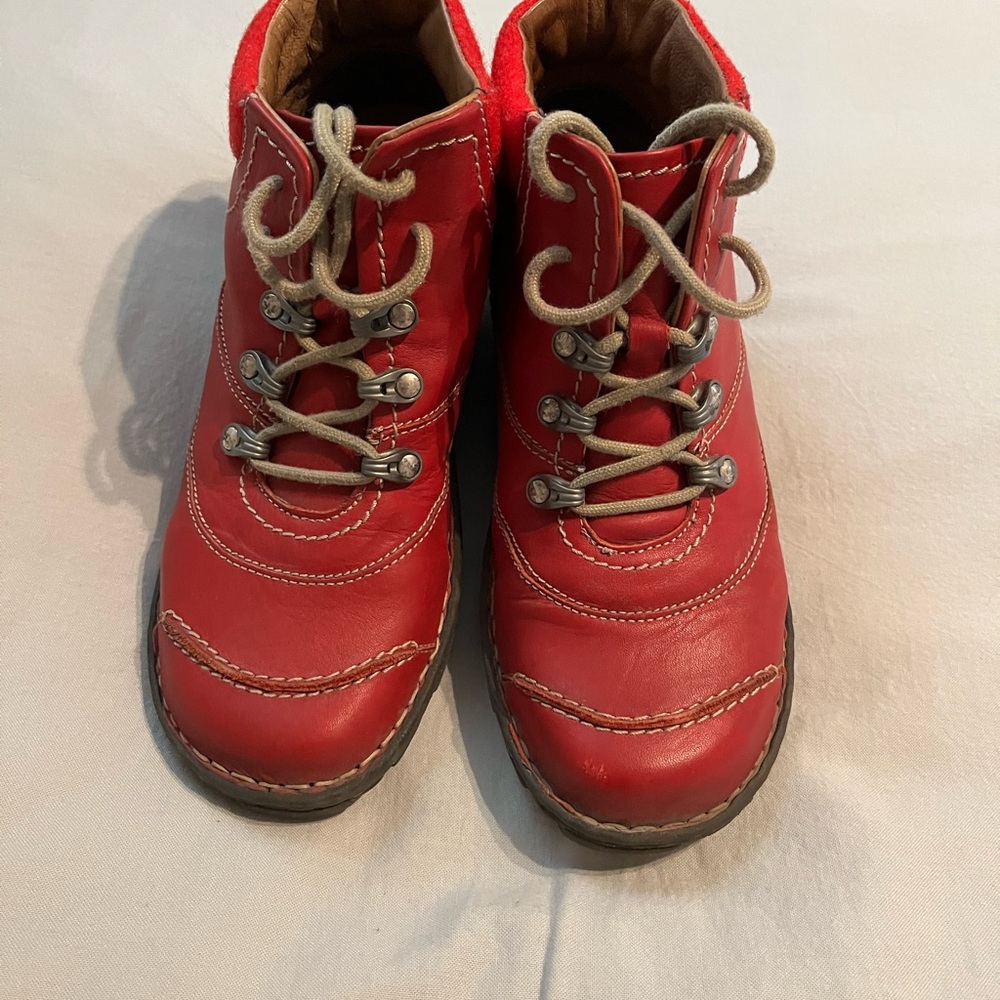 Josef Seibel Red Boots - Picture 1 of 5